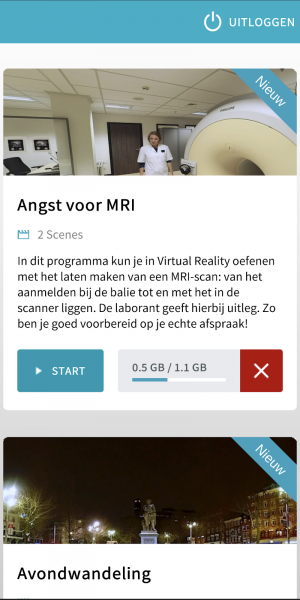 s3 Screen shot Angst voor MRI programma in de Blikopener app