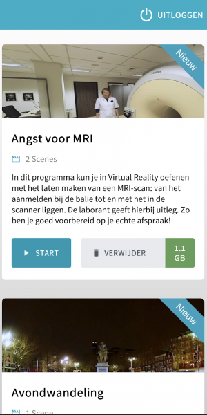 s5 Screenshot van Angst voor MRI programma in de Blikopener app