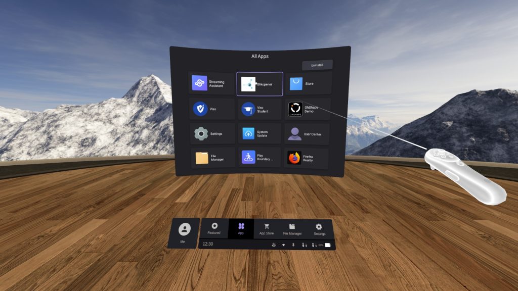 Screenshoto VR-app Screenshoto VR-app
