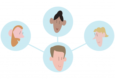 netwerkzorg illustratie van netwerkzorg