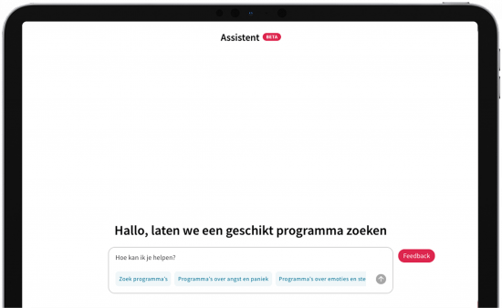 iPad - programma assistent Programma assistent op iPad
